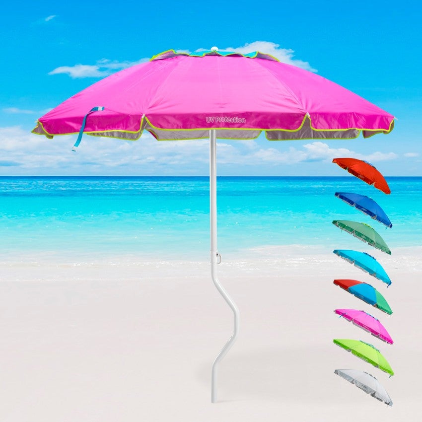 Parasol de plage léger visser protection uv GiraFacile 220 cm Apollo - 2