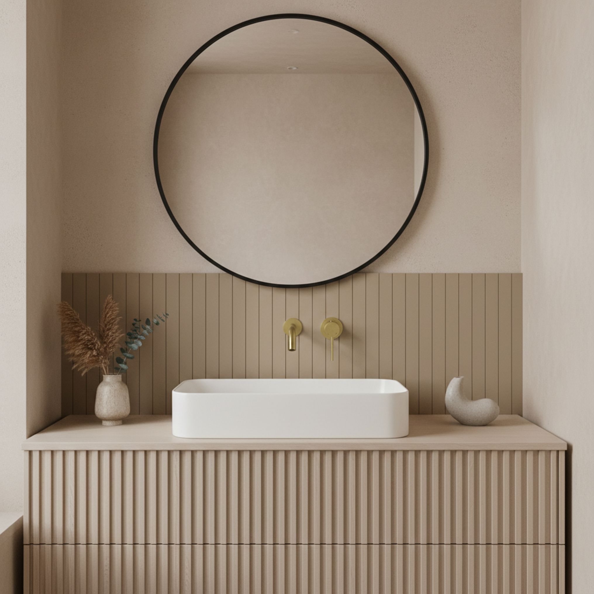 RUBINETTO LAVABO INCASSO REA CLIF BRUSHED GOLD - 3