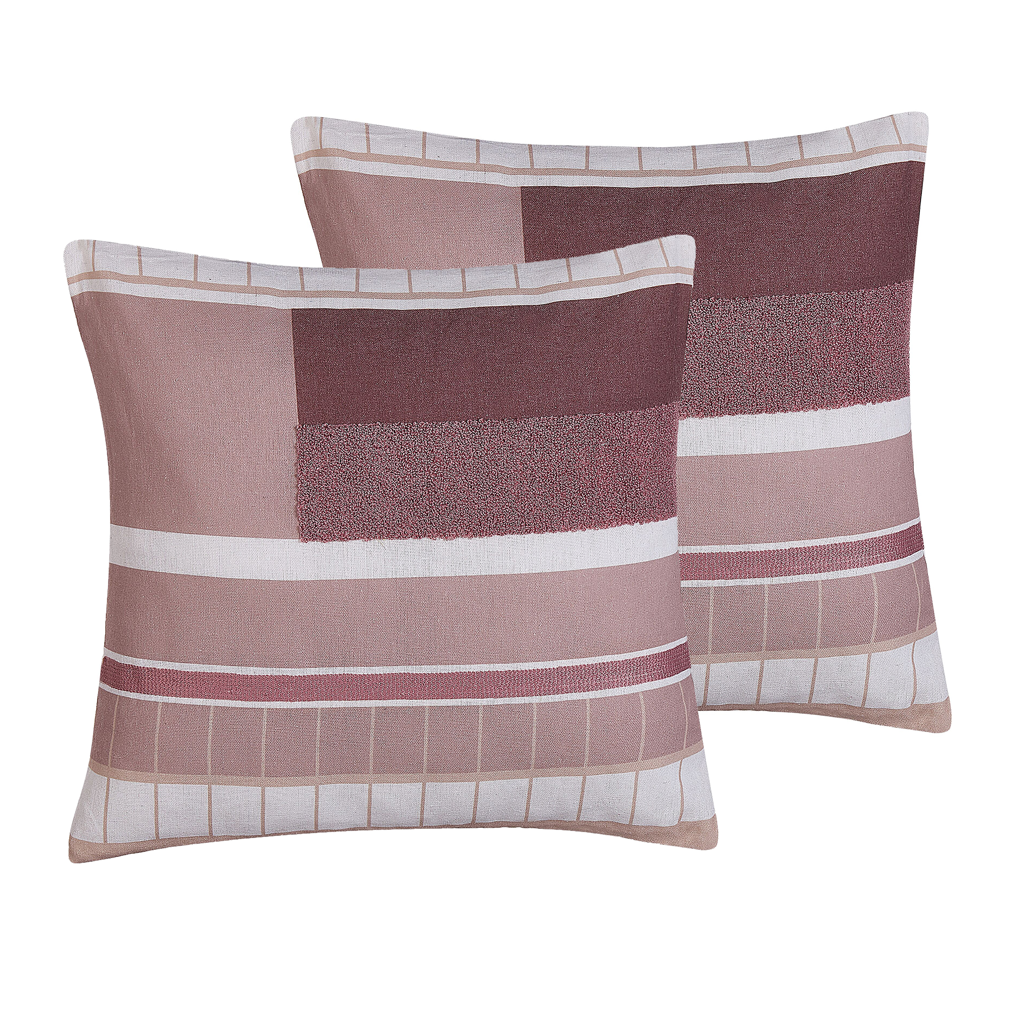 Lot de 2 coussins en velours avec imprimé floral 45 x 45 cm vert et doré DAFFODIL