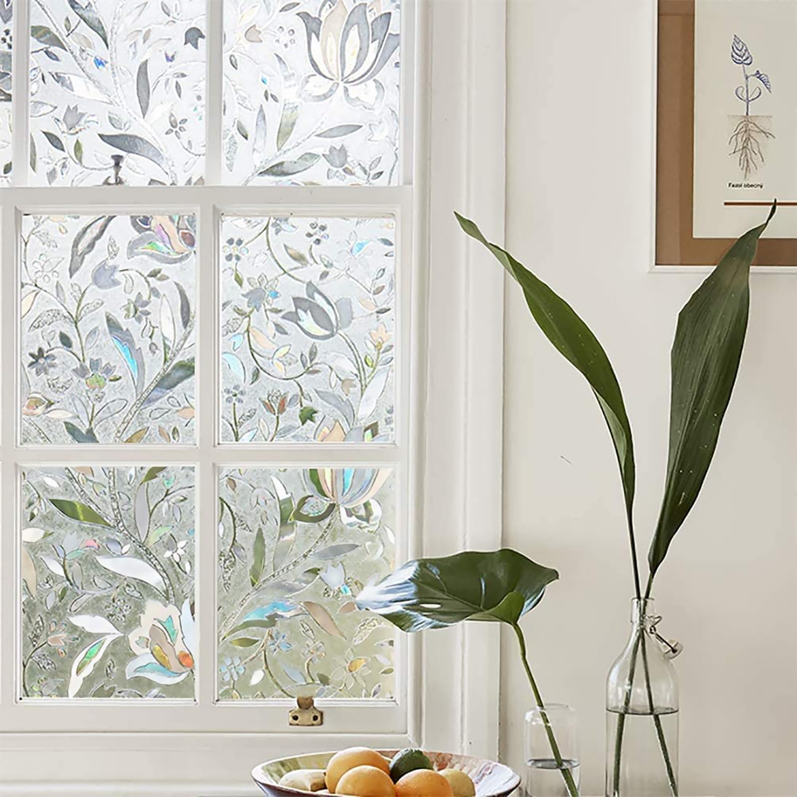 Film électrostatique Pour Fenêtre, Protection De La Vie Privée, Anti-UV, Décoratif, Motif Croissant Coloré (50 X 300 Cm) | Leroy Merlin