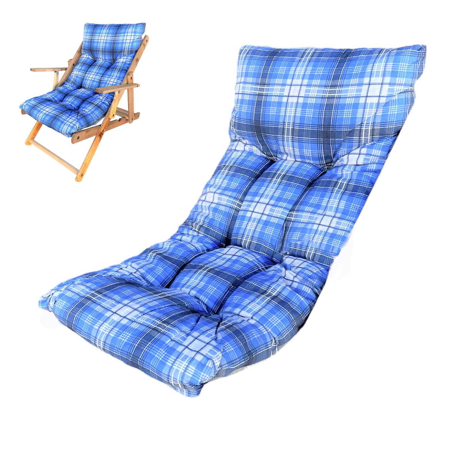 Cuscino Per Poltrona Sedia Sdraio Relax Giardino Esterno Tessuto