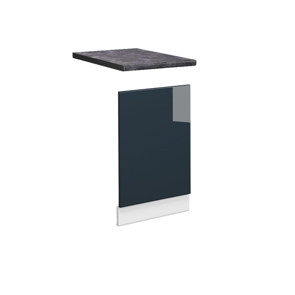 Vicco Panel przedni Fame-Line, Ciemnoniebieski wysoki połysk, 45 cm , BP Antracyt