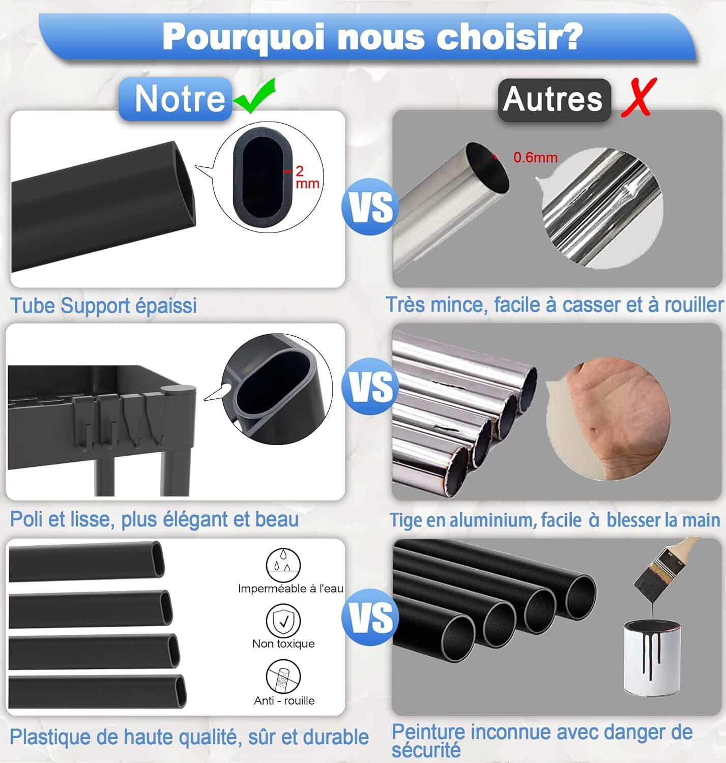 Rangement sous Évier - Organisateur sous Evier Tiroir Coulissant à Extraction - Rangement Et Organisation De Cuisine,Noir - 3