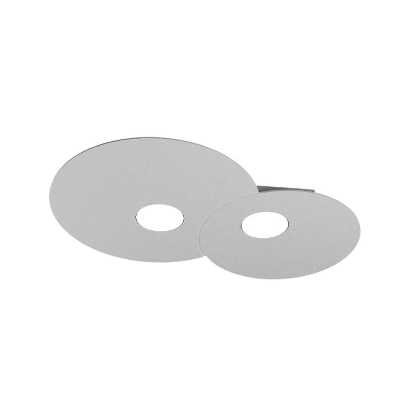 Okrągła lampa sufitowa Toplight Cloud 2-punktowa z oprawką GX53, szara rama, nowoczesny design 50x35x3cm