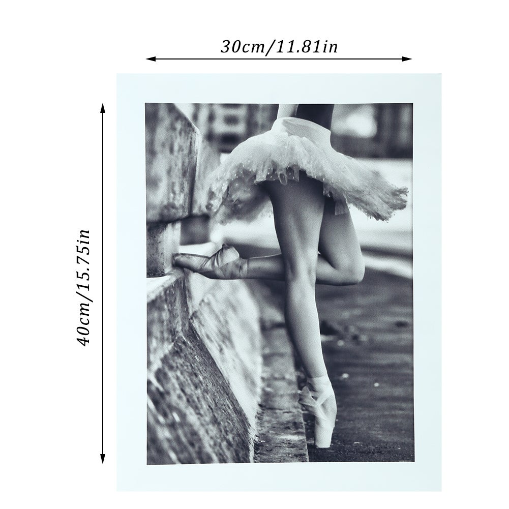 Quadro moderno stampato su tela, decorazione murale per la casa e l'ufficio (30x40 cm, ballerina) - 2