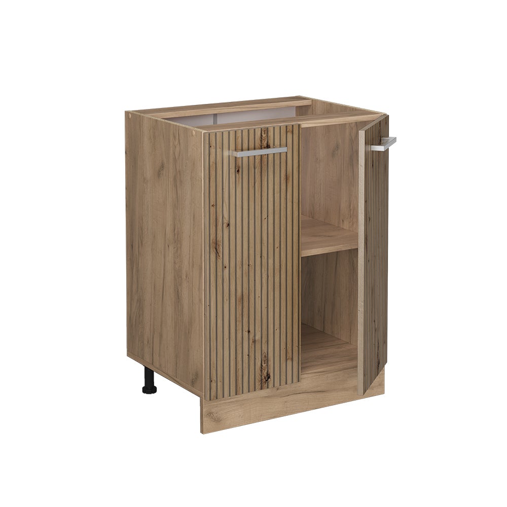 Vicco Meuble bas de cuisine R-Line, Chêne Artisan, 60cm sans PT - 4