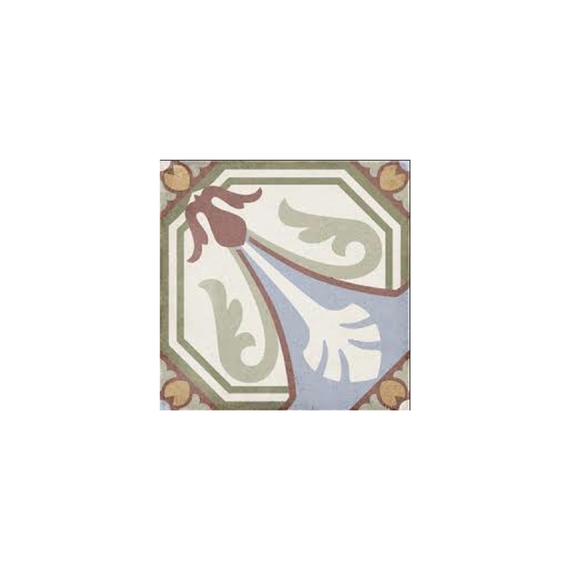 Carrelage sol / mur effet ciment motif coloré 20x20 cm ART NOUVEAU VIENA COLOUR (vendu par boite de 1m2)