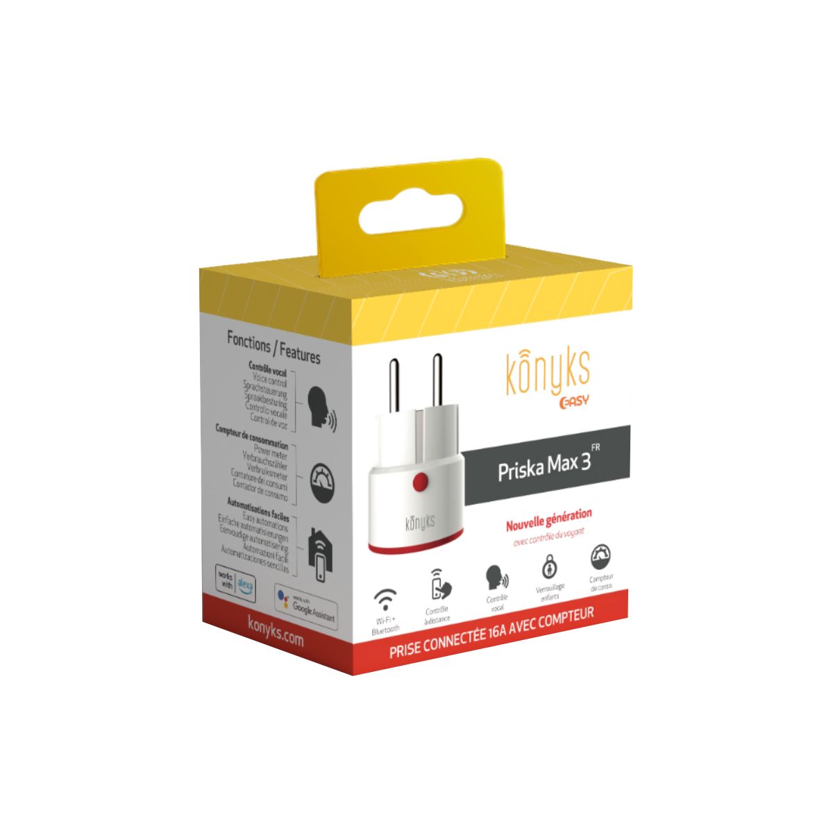 Prise connectée KONYKS Priska Max3 WiFi+BT 16A - 3
