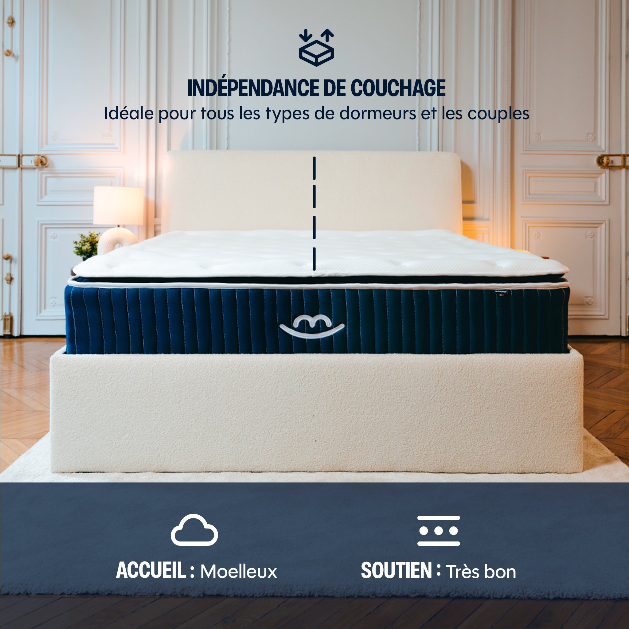 Matelas luxe hybride mémoire de forme 180x200 épais 30cm - Victoria - Morphea - 4
