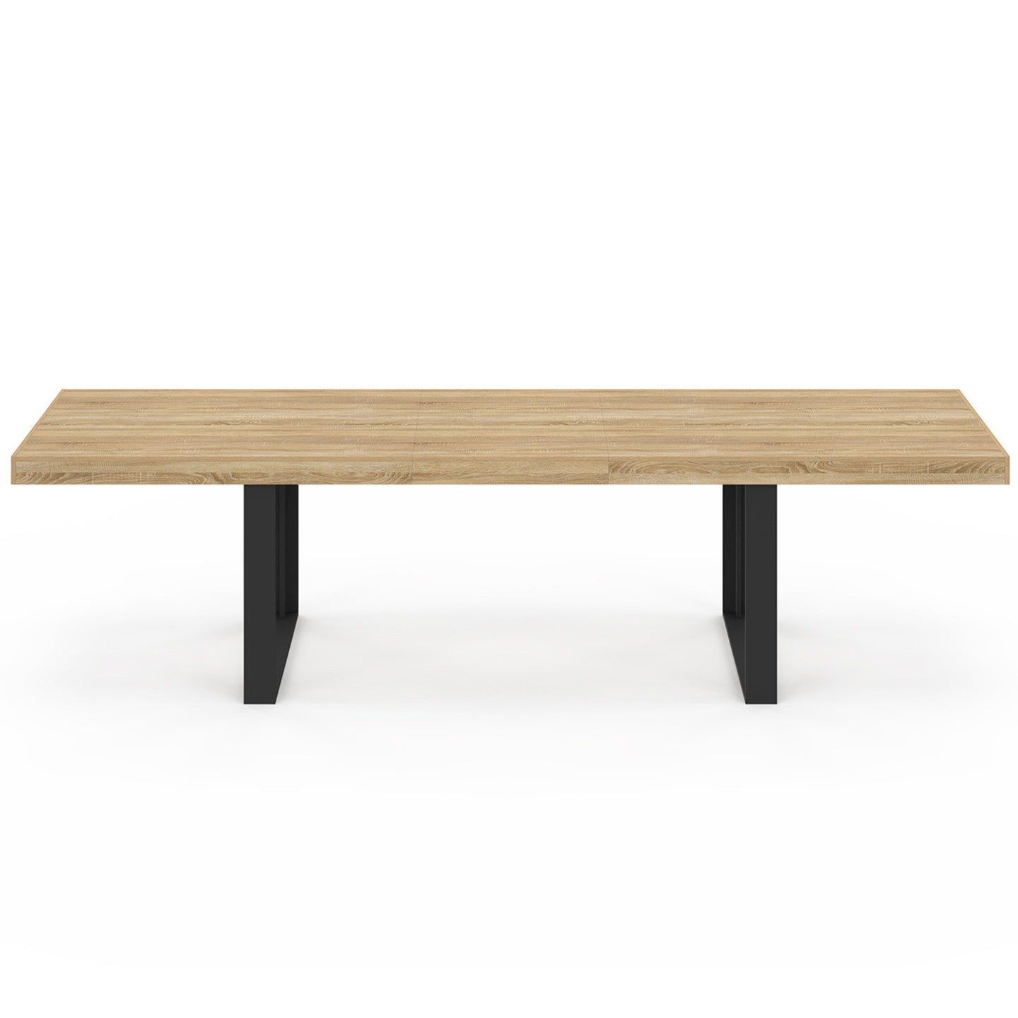 Table à manger rectangle PHOENIX 12 personnes bois et noir 300 cm - 3