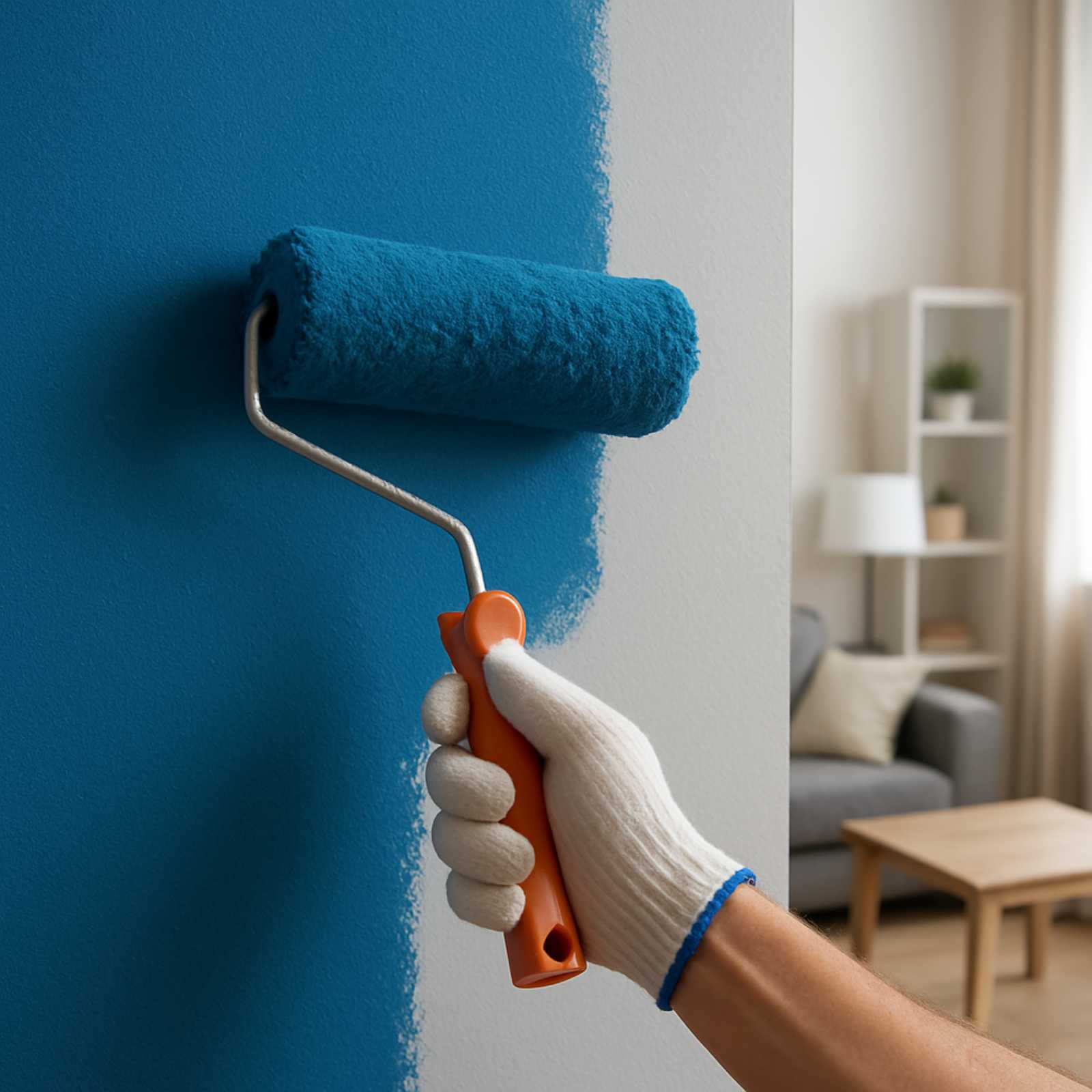 Peinture Mur Interieur Ton Pierre - 5 L - Codeve Bois - RAL 1015 - Pour La Décoration De Votre Salon, Séjour, Cuisine Ou Chambre. - 3