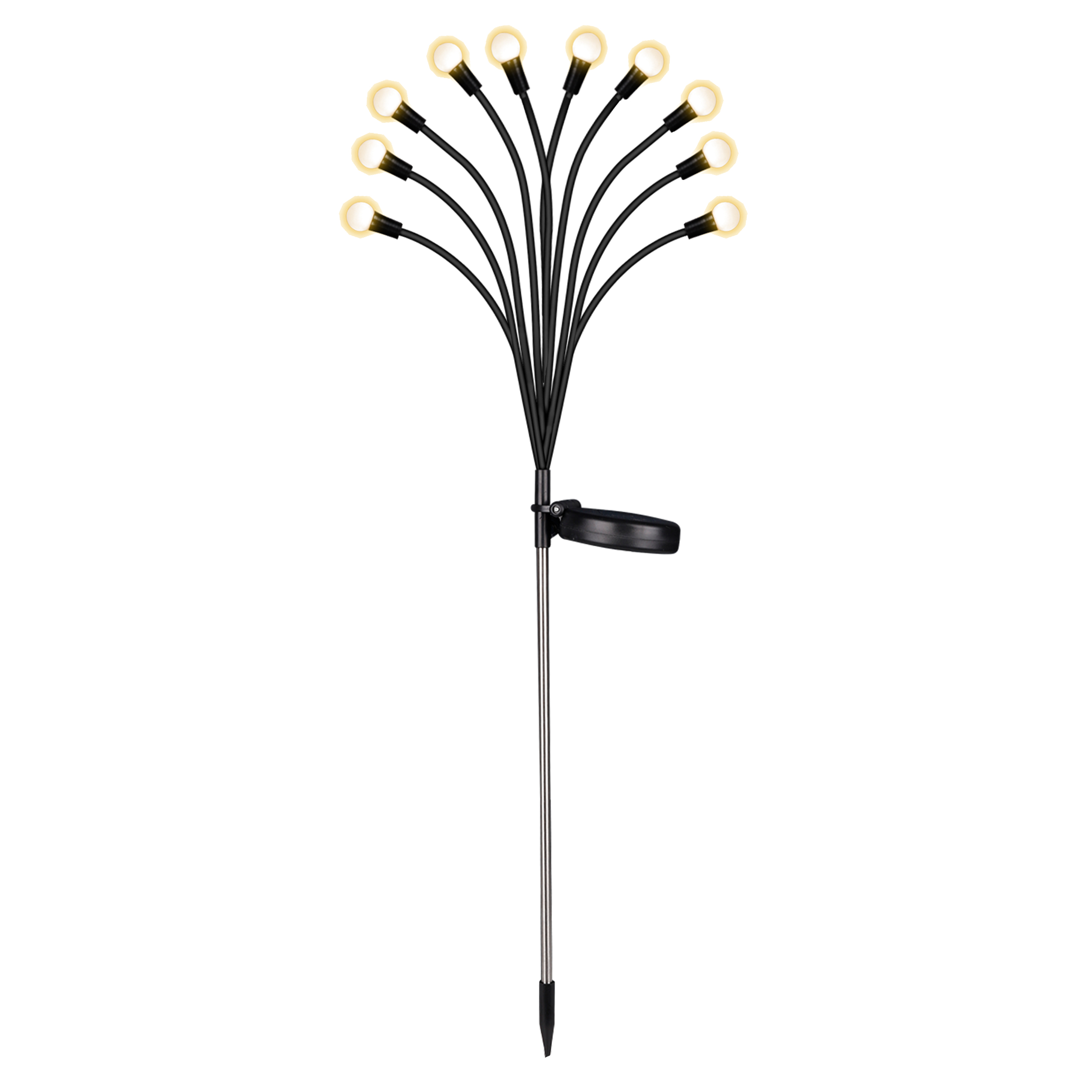 Lampa solarna 10x LED ogrodowa wbijana 73cm 3000K IP44 MasterLED