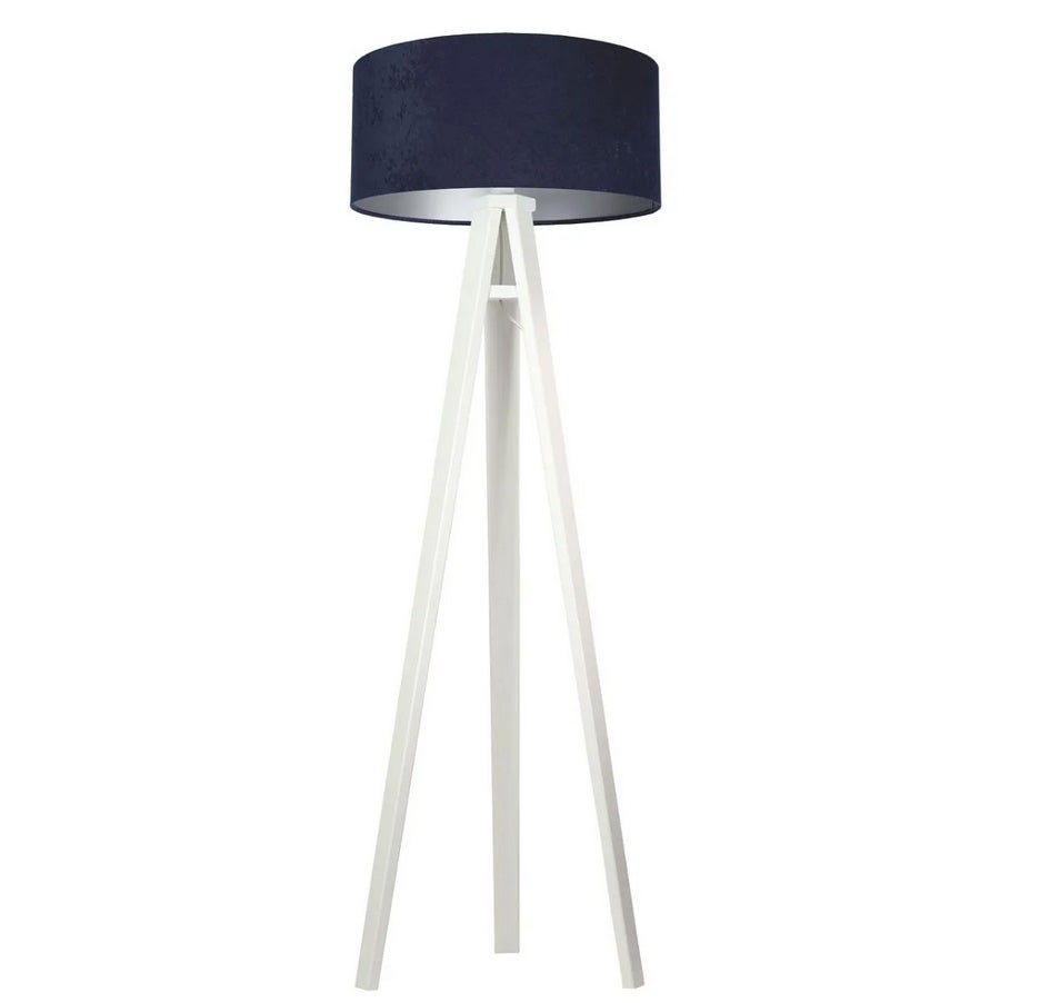 Lampa stojąca HOME 50 granatowa/srebrna/biała