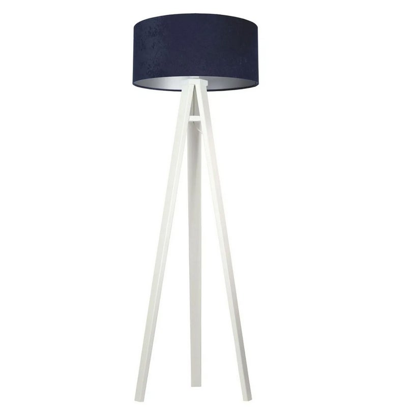 Lampa stojąca HOME 50 granatowa/srebrna/biała