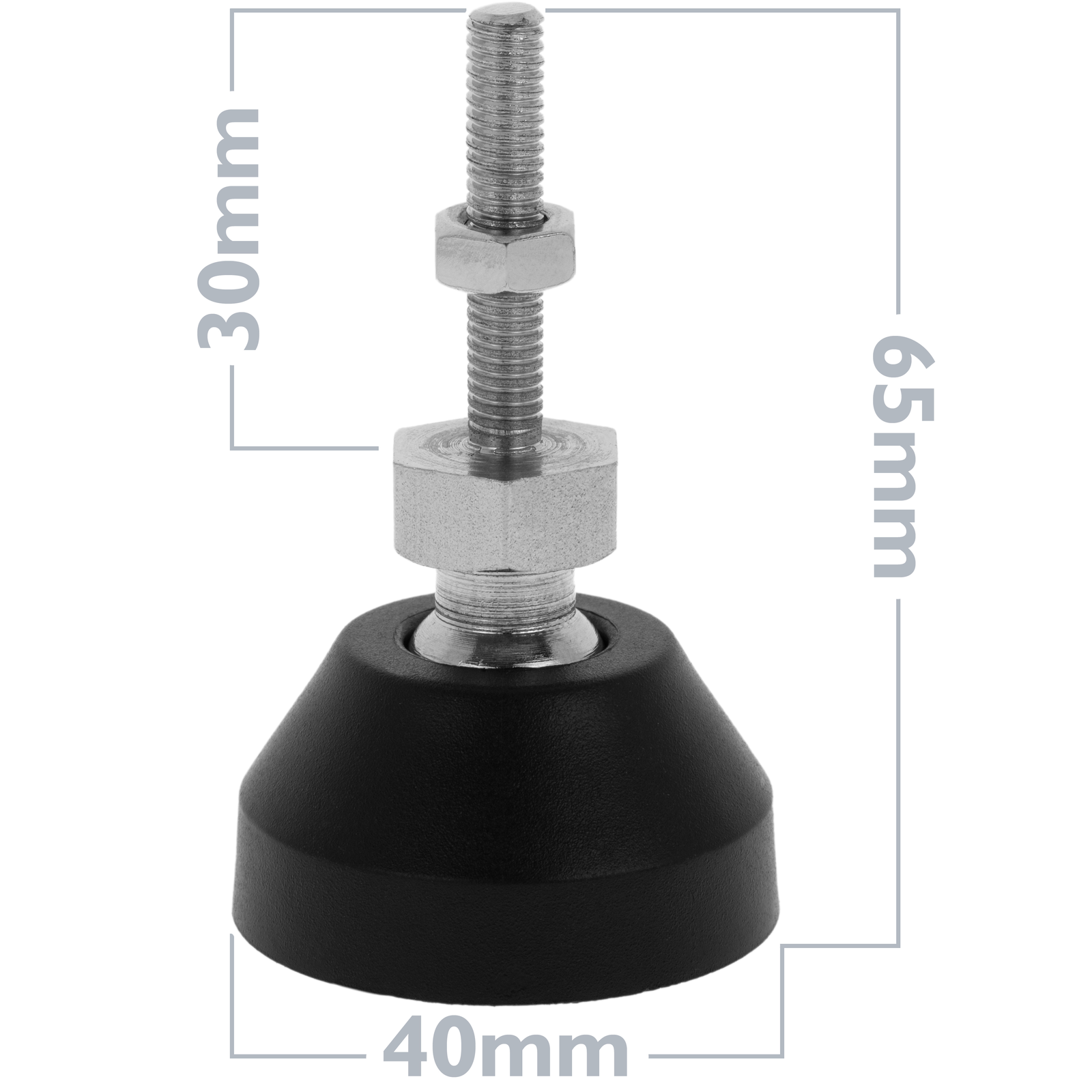 Lève-Porte à Pied Réglable - Support Jusqu'à 100 Kg, Hauteur 6-60 Mm, Rotation 360°, Métal Robust - Pour Installation & Réparation - 11