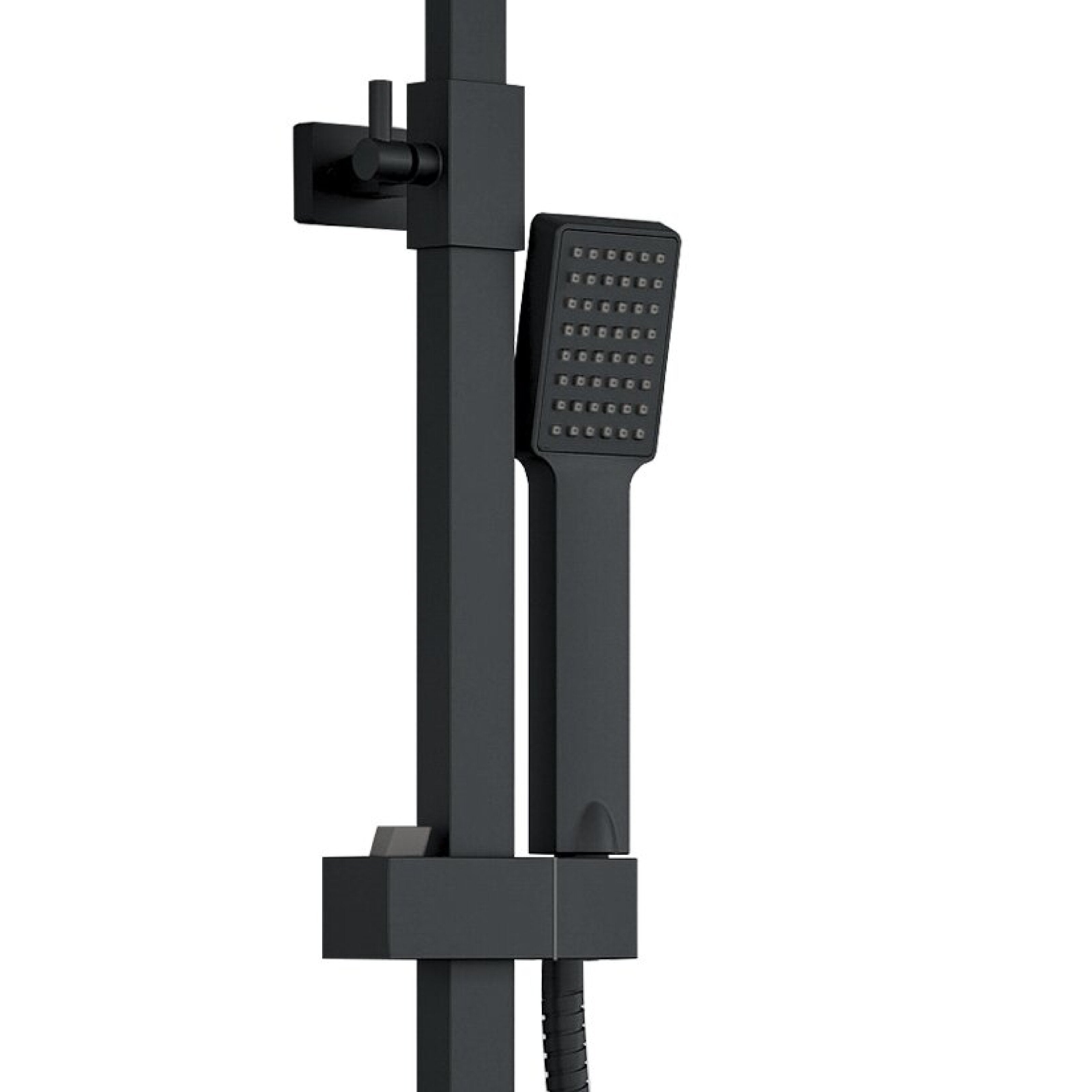 AICA Colonne de douche thermostatique ,avec mitigeur thermostatique carré, pommeau de douche carré,réglable - 5