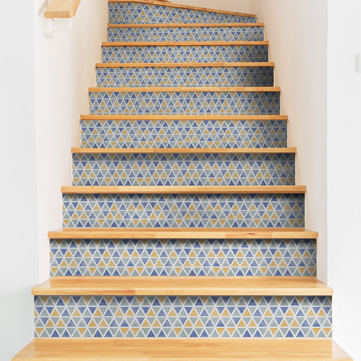 Vinilo escalera anitra x 2 - adhesivo de pared - revestimiento sticker mural decorativo - 2tirasde15cmx105cm