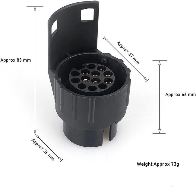 Eosnow Set Di Adattatori Per Prese Da Rimorchio Da 7 Pin A 13 Pin E Da 13 Pin A 7 Pin Convertitore Presa Di Traino Per Spine Per Rimorchio Ue 80391576 Eosnow Set Di Adattatori Per Prese Da Rimorchio Da 7 Pin A 13 Pin E Da 13 Pin A 7 Pin Convertitore Presa Di Traino Per Spine Per Rimorchio Ue 80391576