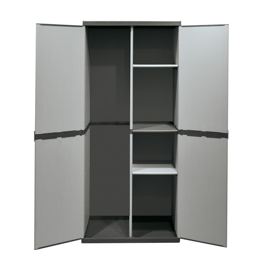 Armoire de rangement haut porte-balais pour extérieur intérieur 68x39,5x168 cm - 5