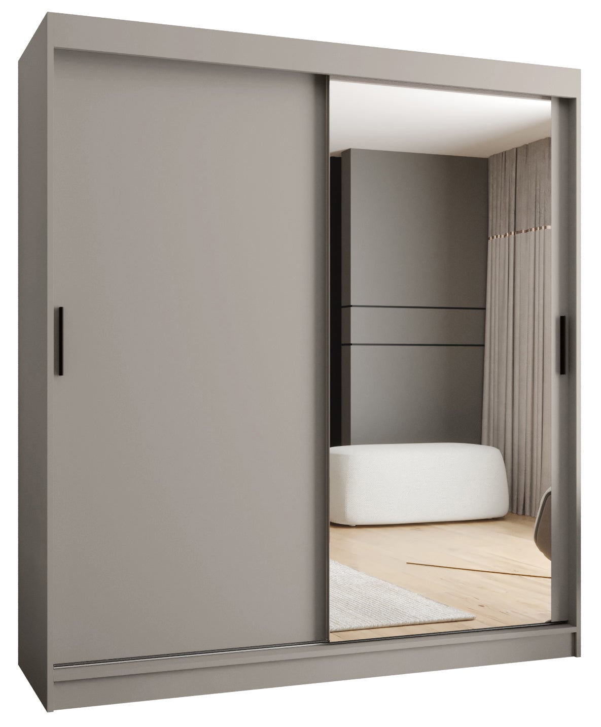 Szafa przesuwna garderoba RUBINO T2 180 x 62 x 200 cm Kaszmir