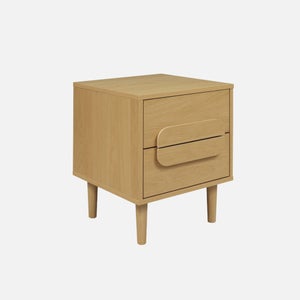 Comodino Dal Design In Simil Rattan Con 3 Cassetti, Pratico Comodini Mid Century, Tavolino Salotto Con Cassetto Alto 65cm,cassettiera Camera Da Letto, Comodino Piccolo Per Mobili Della Camera Da Letto