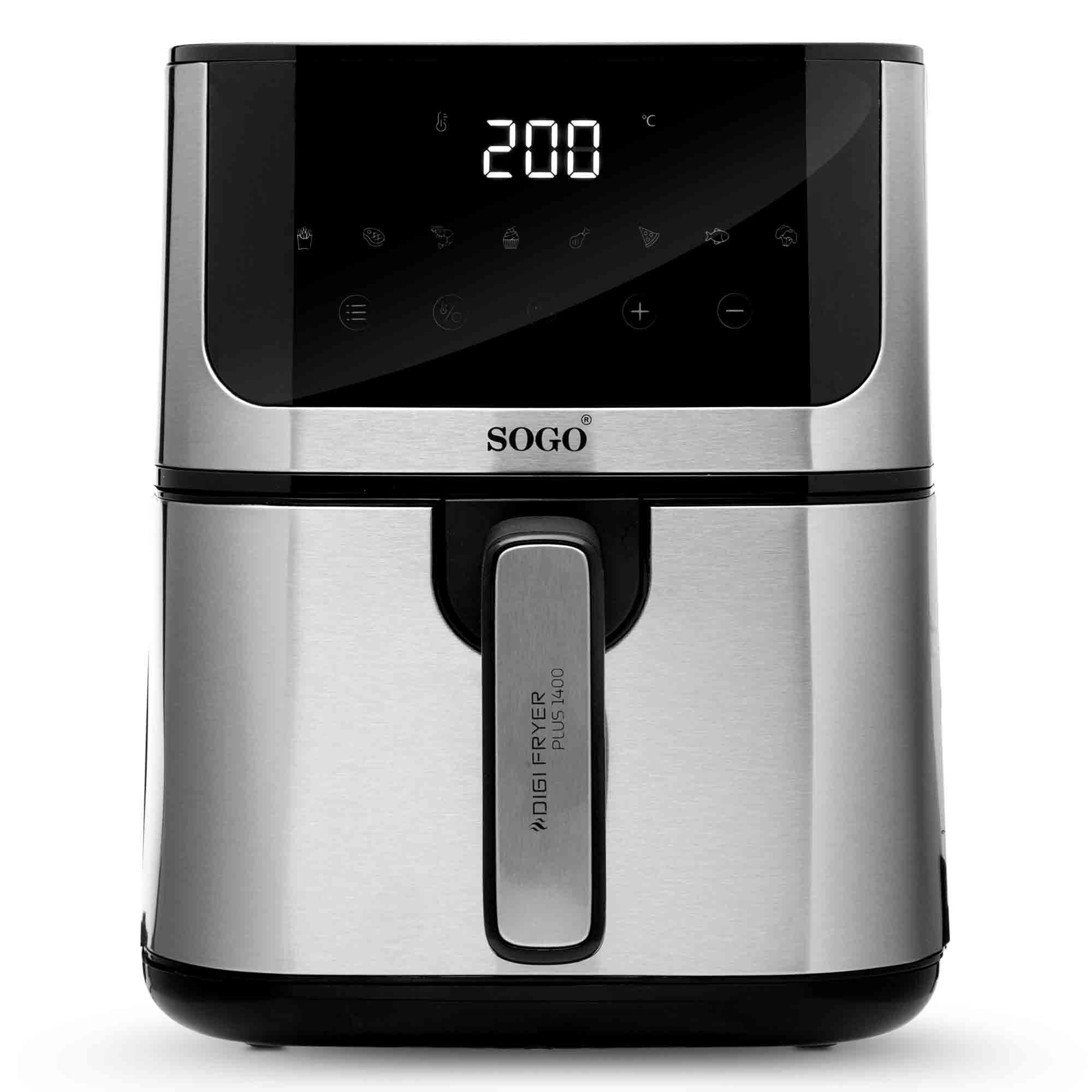 Sogo Freidora De Aire 4.5 Litro Con Cesta De Cristal 1300W , Leroy Merlin