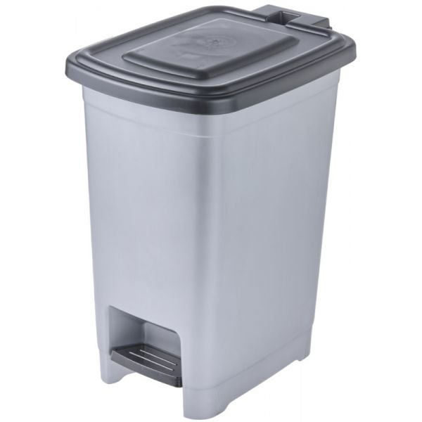 Kosz na śmieci z pedałem Keeeper Olaf 40 l Light silver 1 szt.