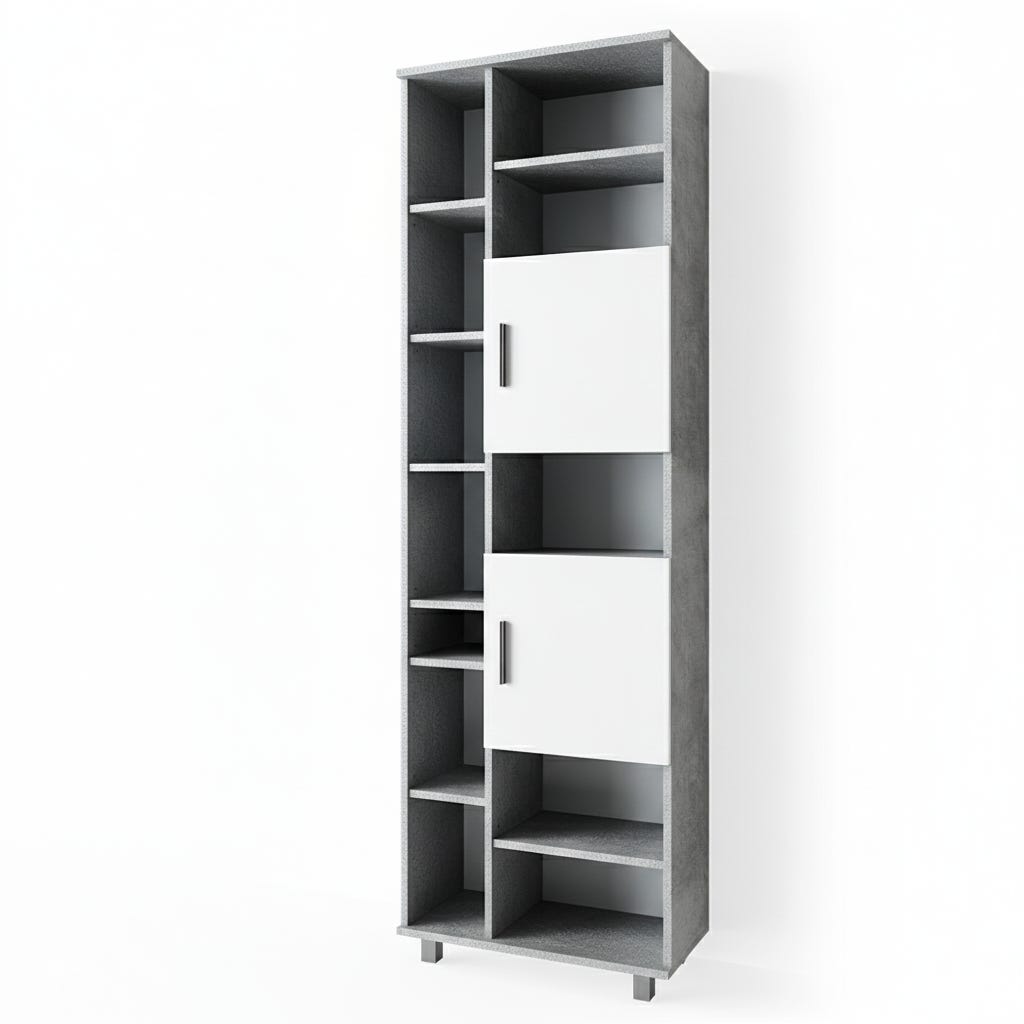 Vicco Meubles bain Ilias, Blanc, 3 pièces, avec armoire haute Vicco Meubles bain Ilias, Blanc, 3 pièces, avec armoire haute