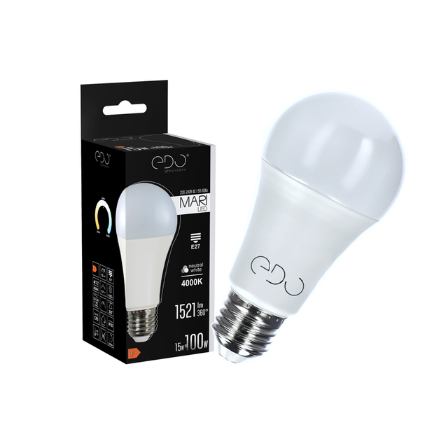 Żarówka Edo Mari LED E27 15W 4000K neutralna NW 1521lm EDO777502