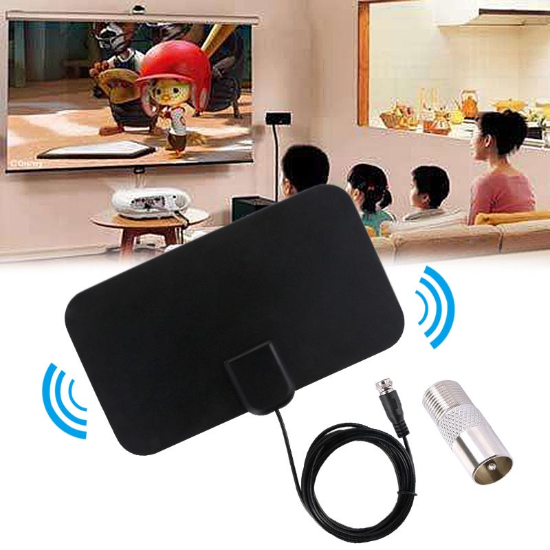 Antenna da interno per ricezione Full HDTV 25 dB - nera - 6