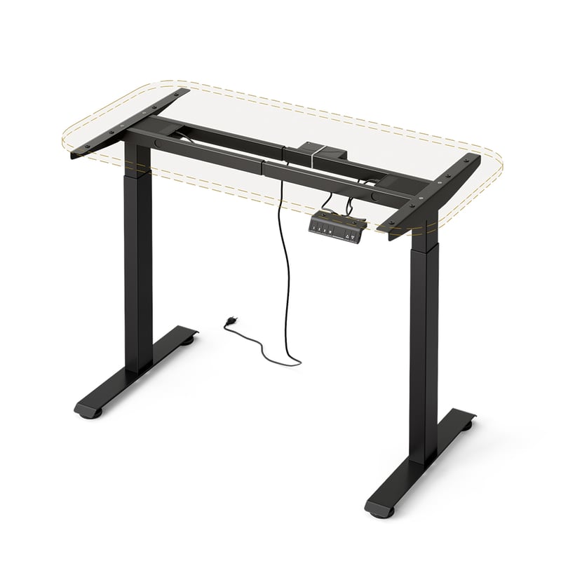 Vicco Nogi do stołu Elevate, Antracyt, 2 silniki