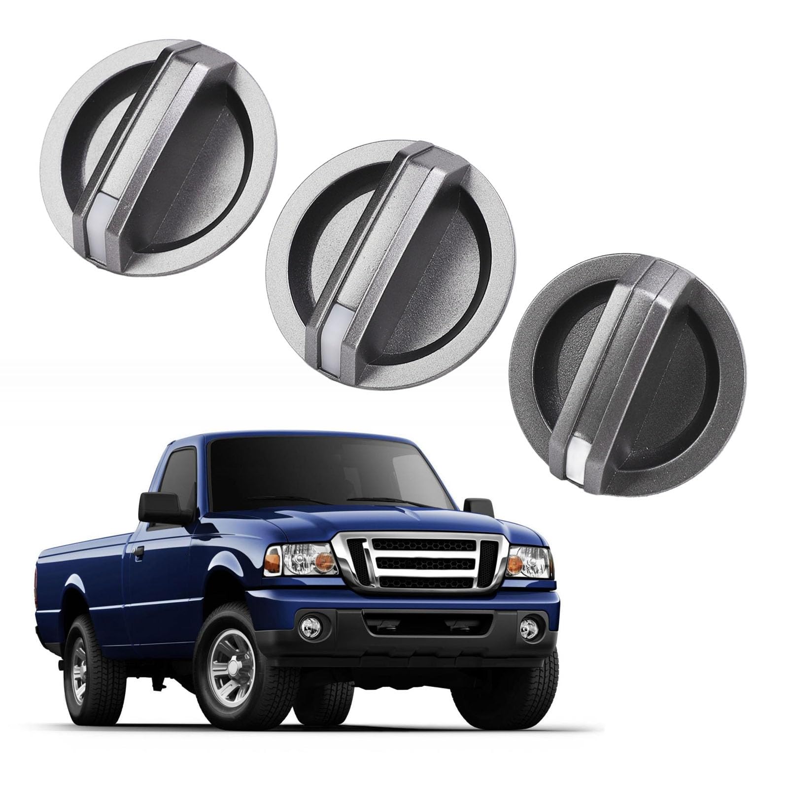 Jeu De 3 Boutons Commande Ventilateur Interrupteur Pour Ford Pour