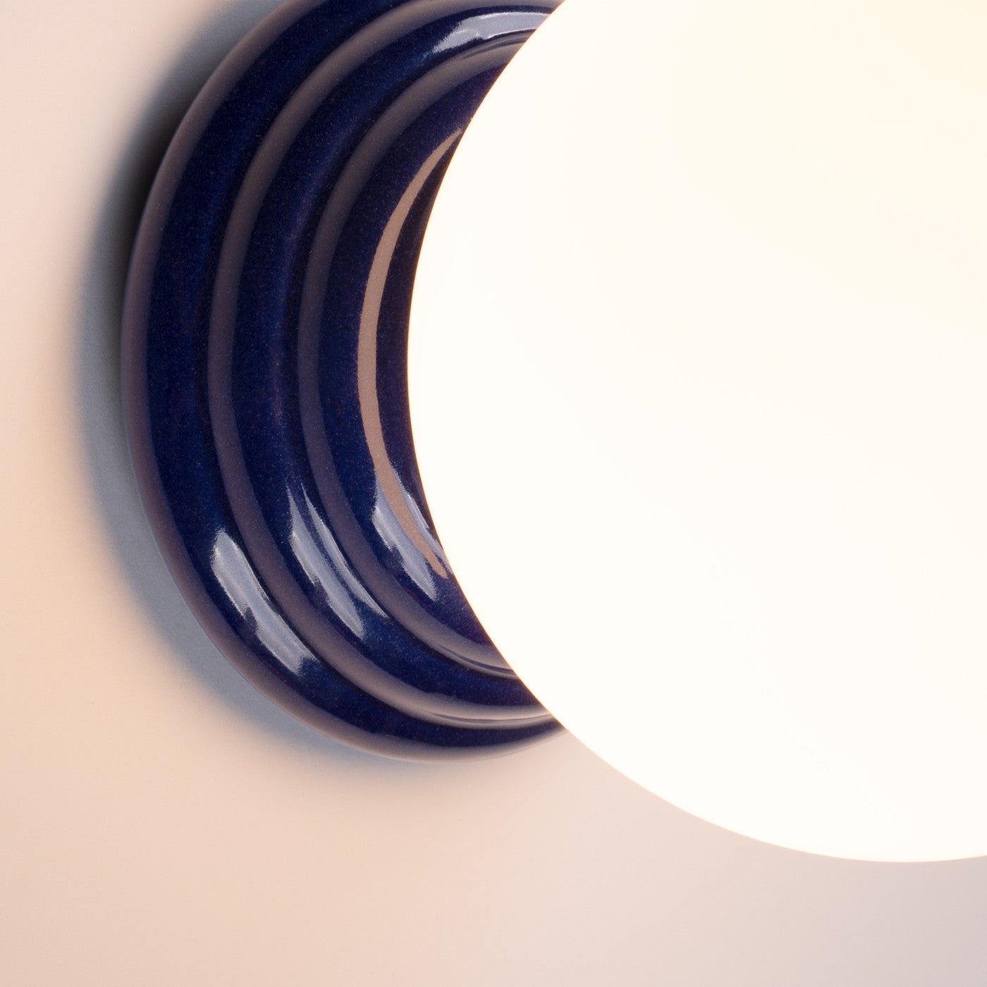 Kinkiet ścienny ceramiczny szkliwiony ZORI ultramaryna 1xG9x15W ceramika / gips wym:12x12x16cm IP44 Sollux Lighting - 5