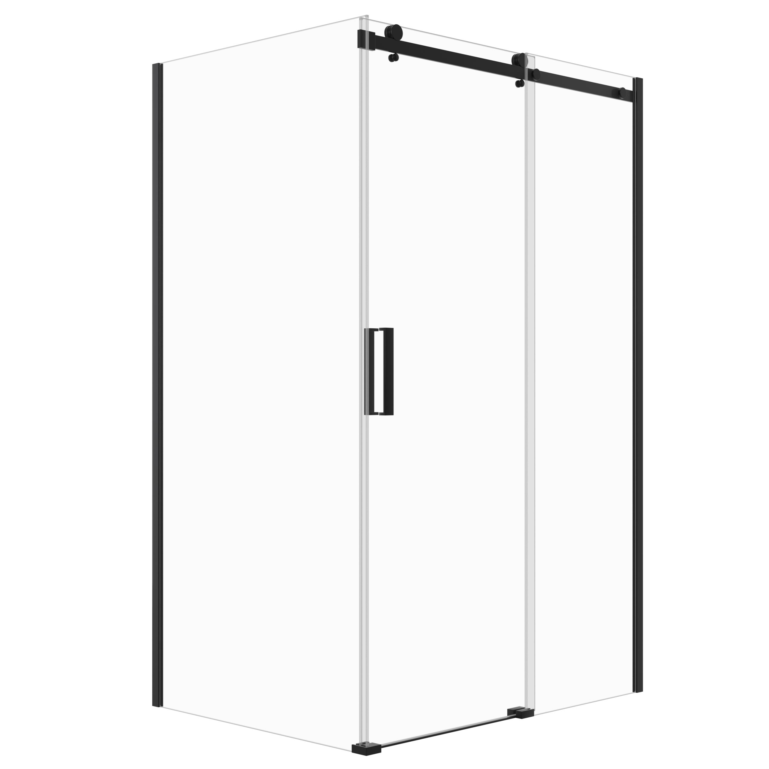 Kabina prysznicowa SEVANTE LOTUS 110x90 prostokątna przesuwna czarna 1 szt.