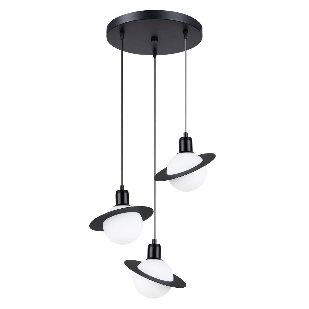 Lampa wisząca Hyperion czarna 3xG9x8W wym: 120 x 32 x 32 cm metal Sollux Lighting