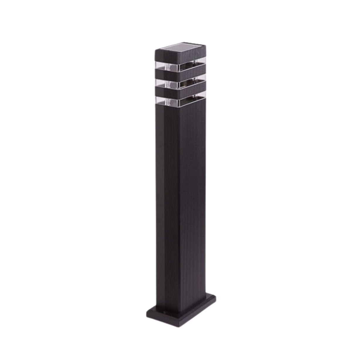 Lampa ogrodowa stojąca Słupki czarna 1xGU10x35W IP44 wym: 60 x 11 x 6,5 cm aluminium Ecolight