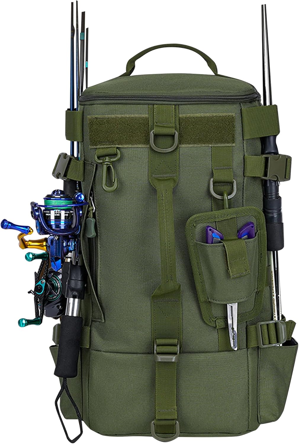 Sac De Pêche Polyvalent Avec 2 Compartiments Intérieurs Pour Canne À Pêche - 130 Cm[W4393