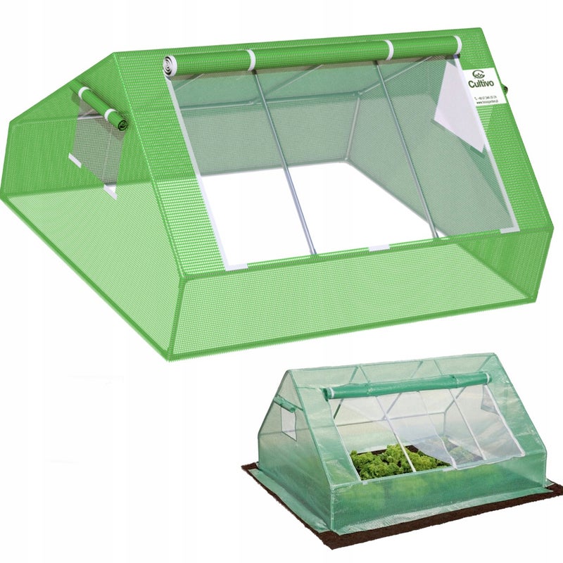 Tunel Szklarnia Cultivo Foliowy Ogrodowy Rozsadnik 1,4x1,8 Zielony 1 szt