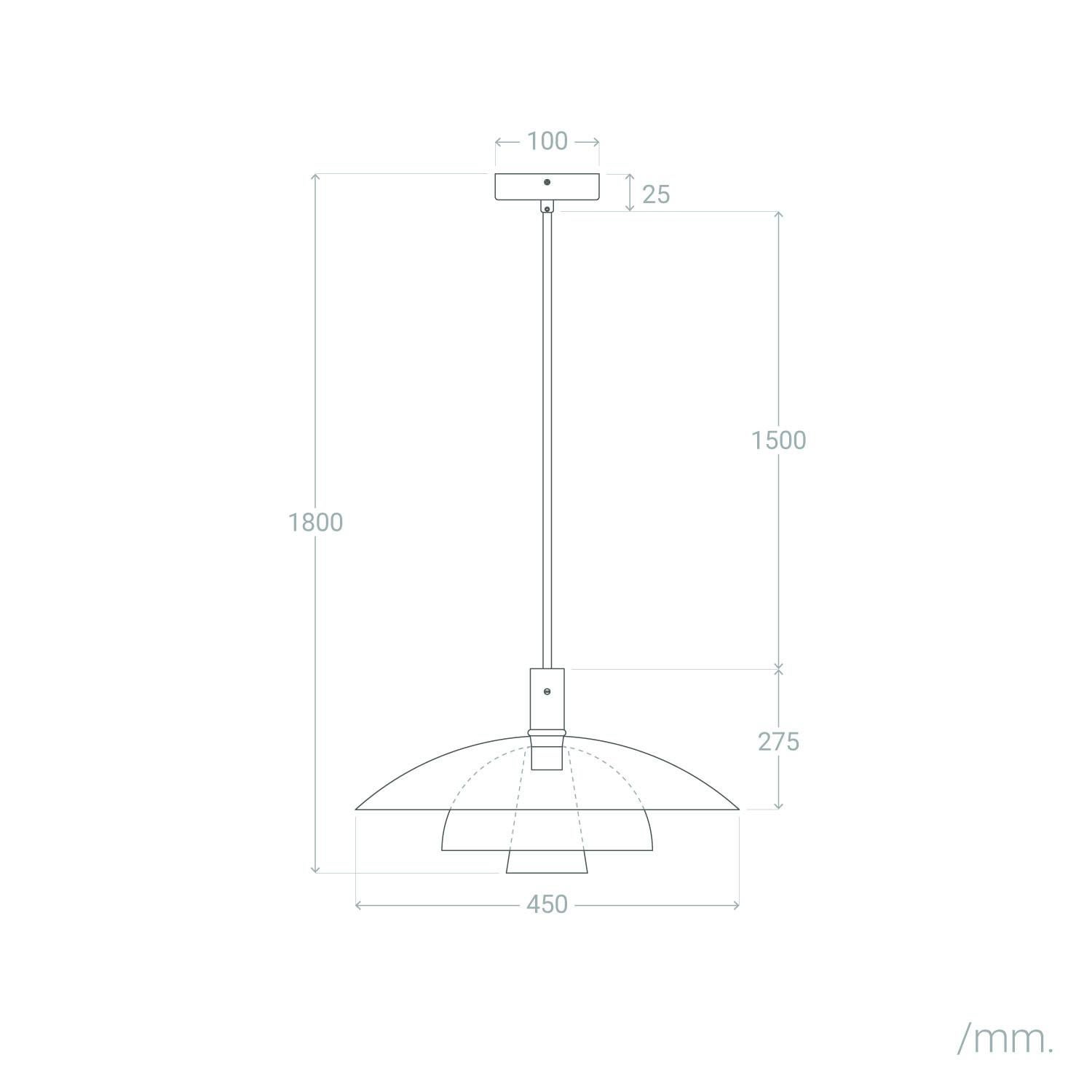 Lámpara Colgante Cristal Dolly, Multicolor, Cristal,Hierro, E27, IP20, 1800 mm x Ø450 mm Verre,Fer - 5