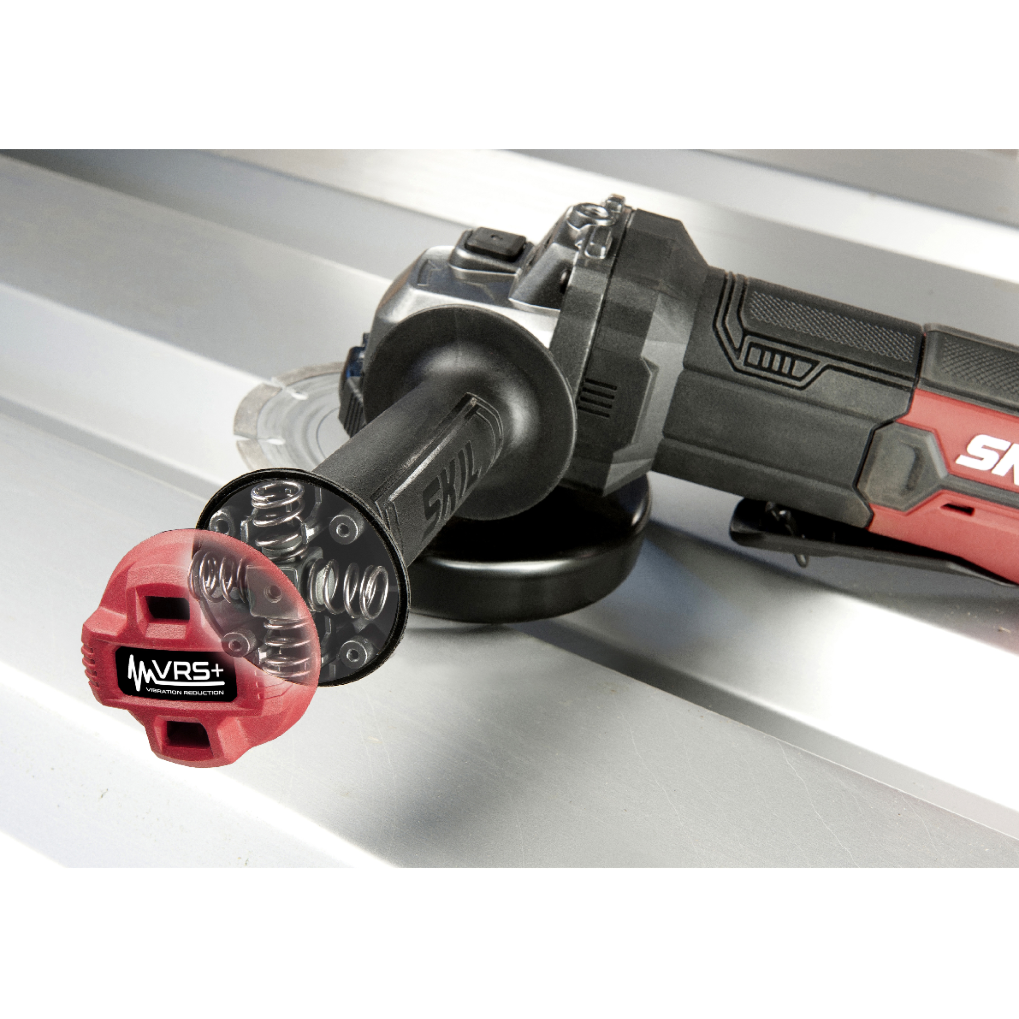 Meuleuse d’angle filaire SKIL 9132 GA 850 W, 125 mm, VRS+, coffret, 3 disques, carter, poignée, clé - 2