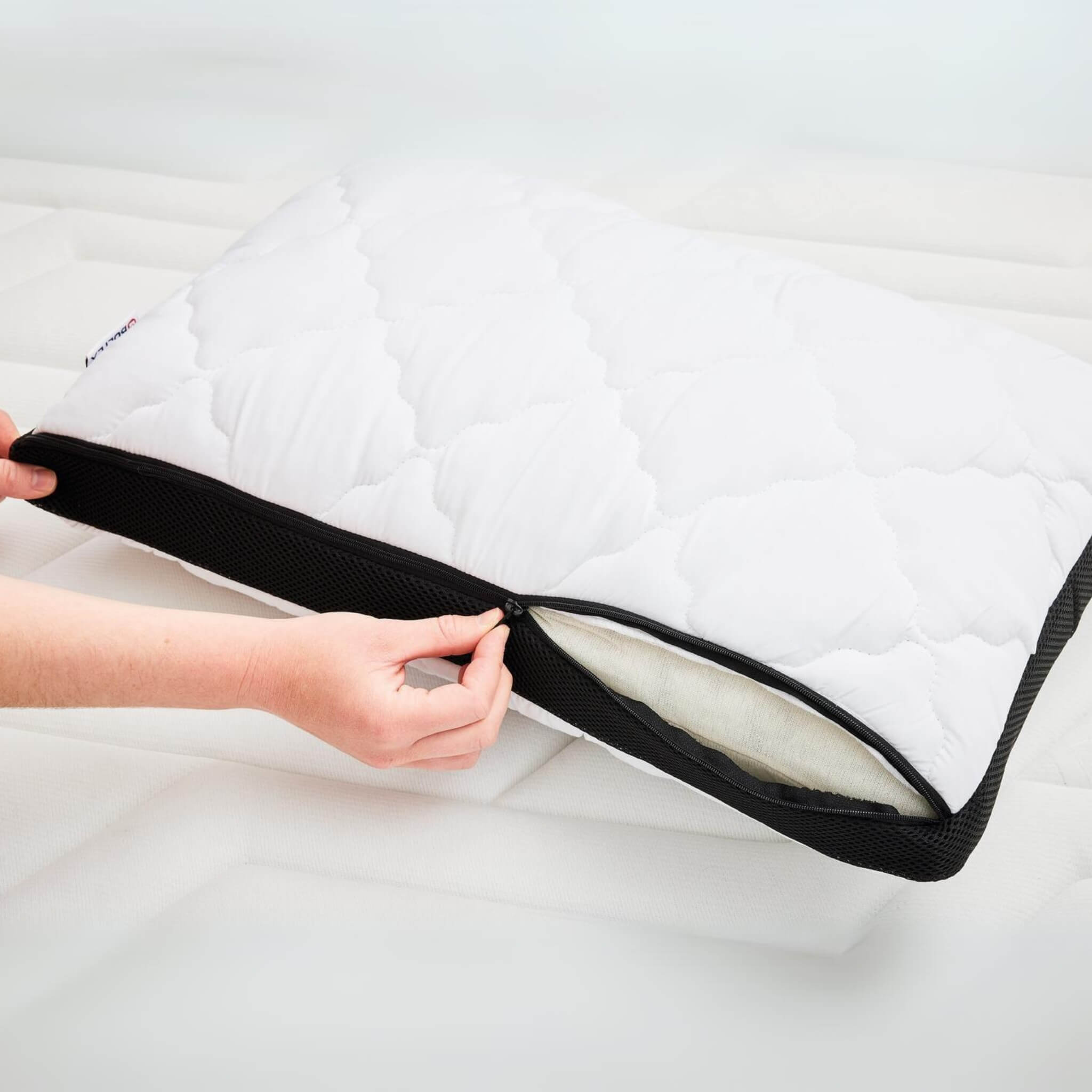 Oreiller ferme en mousse à mémoire de forme Spécial Cervicales-40 x 60 cm- - 4