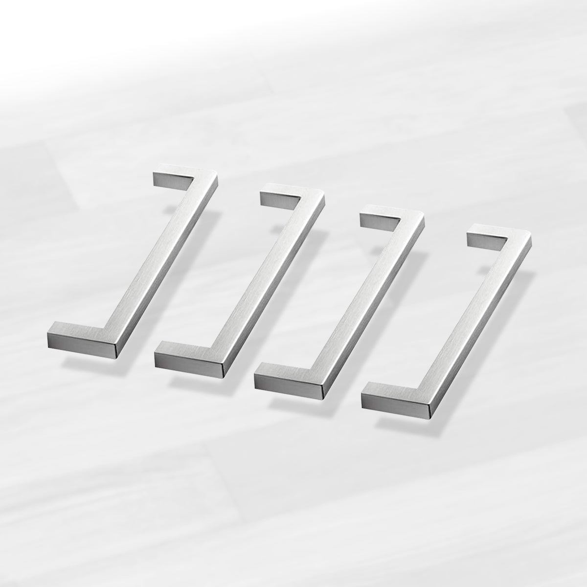 Tirador Cuadrado Para Muebles 128 Mm - Acabado Antracita, Diseño Minimalista, Fácil De Instalar