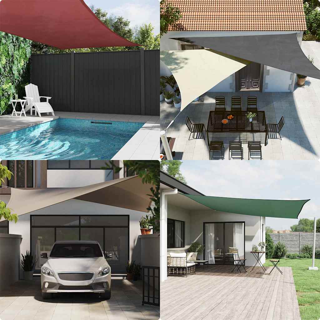 Toldo vela de sombra 3,6x3,6 m oxford 100% poliéster color arena ...