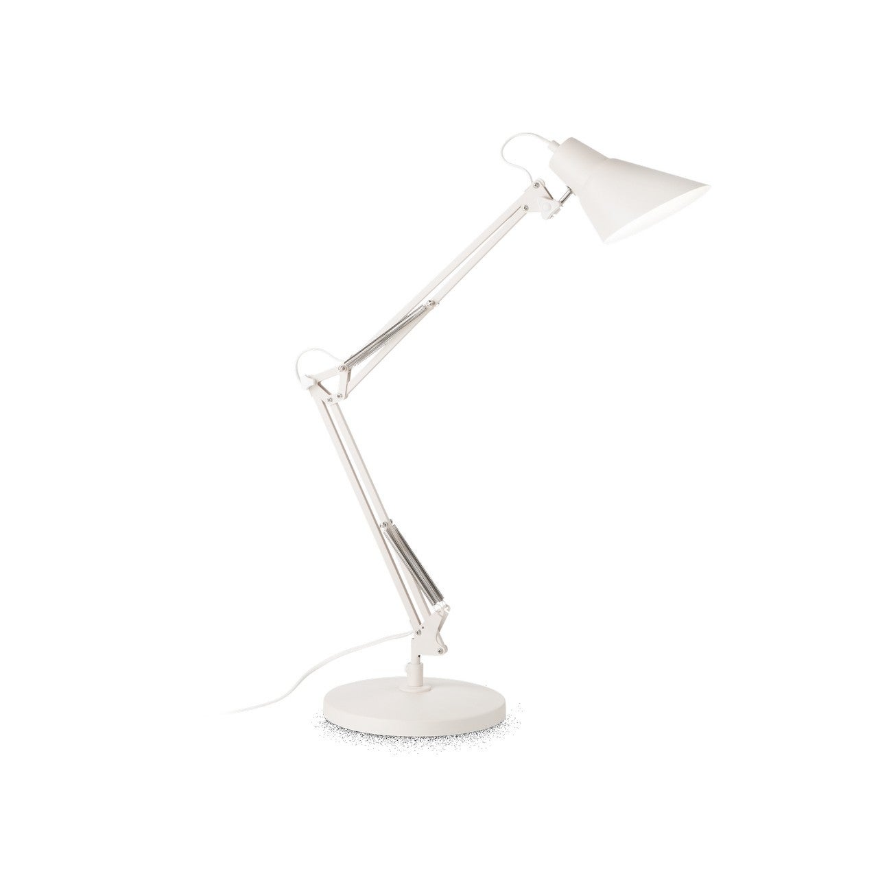 Ideal Lux  Lampe De Table Sally Métal Blanc 1 Ampoule 58Cm , Leroy Merlin