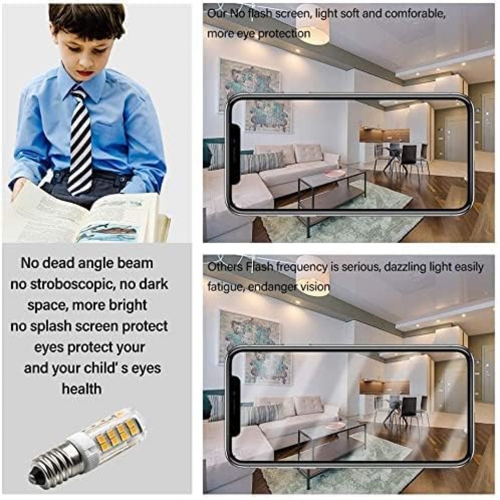 ampoules LED E14 3 W (équivalent à 30 W, 240 lm, lumière blanche 6000 K), ampoules en maïs, idéales pour les chambres, les salons, les cuisines, les j - 5