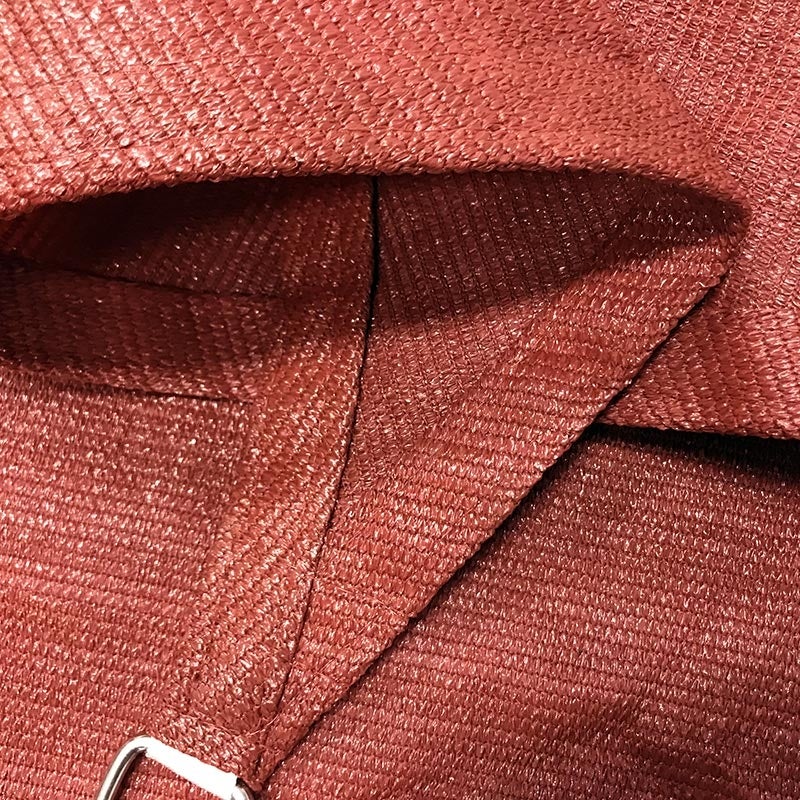 Voile d'ombrage 3 x 2 m rectangulaire 280g/m² - Haute densité résistante au vent - Tissu micro-aéré - Terracotta - 4
