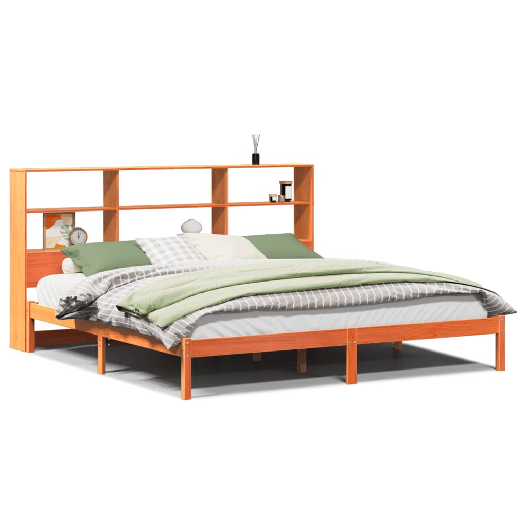 Łóżko Drewniane Rama Łóżka Sofa Brązowe Do Sypialni Pokoju 180x200 cm