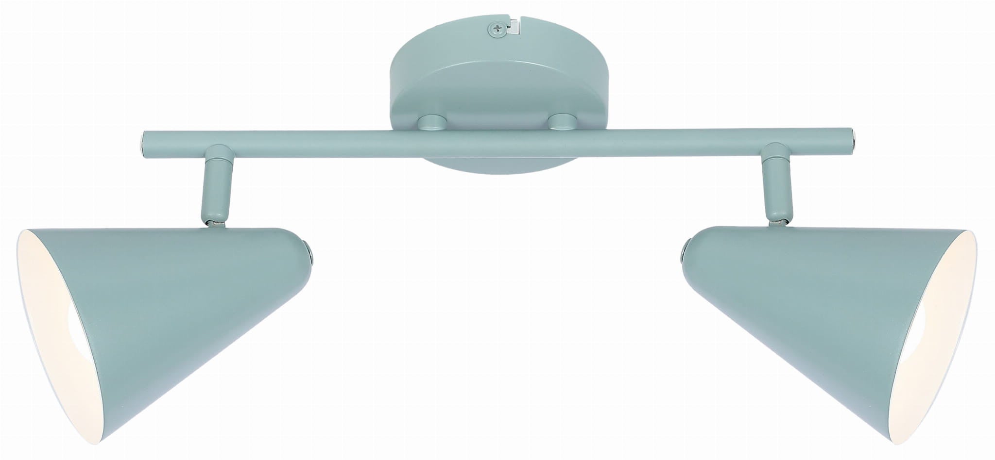 Reflektor sufitowy spot natynkowy Amor listwa szaro-biały 2xE14x40W wym: 42 x 10 cm metal Candellux