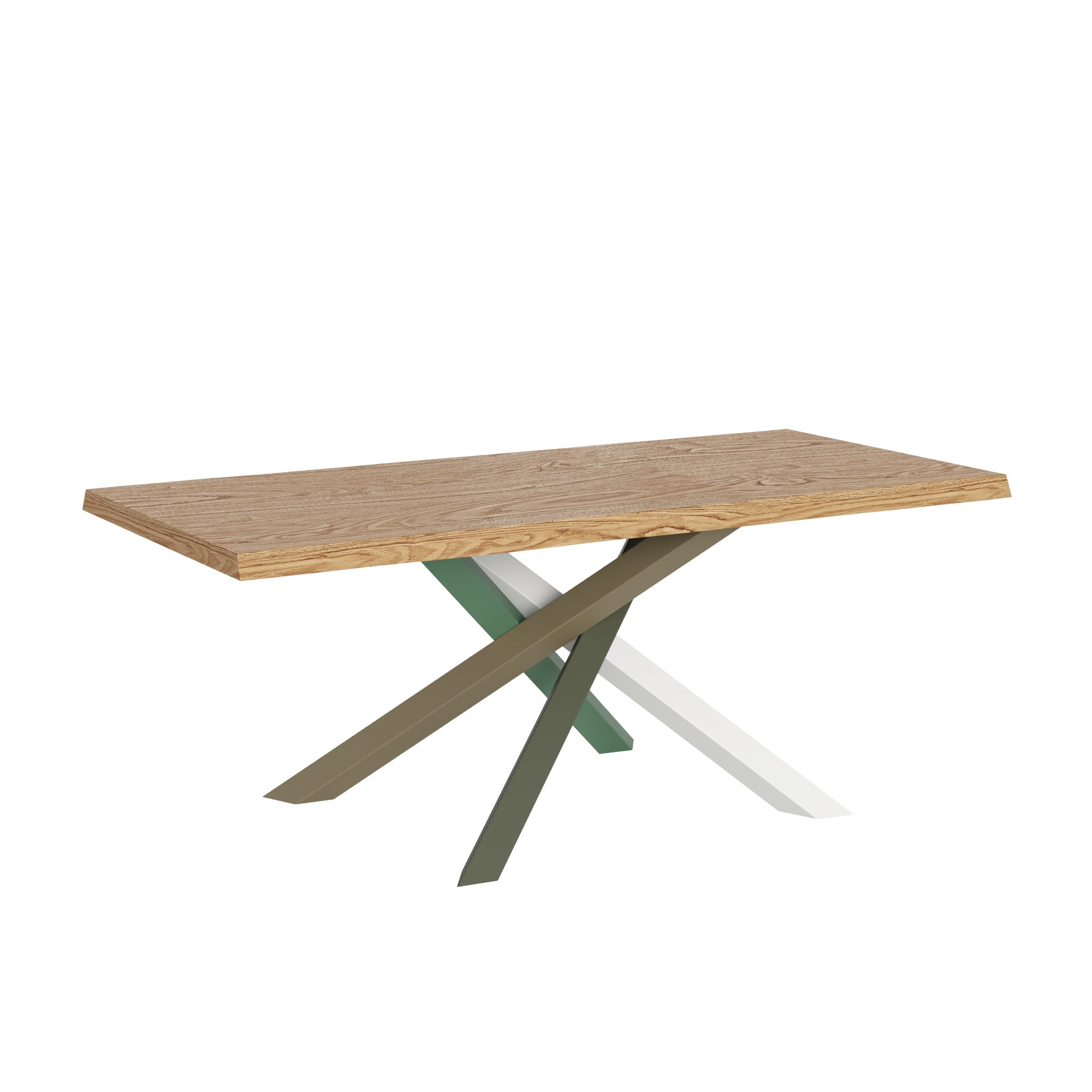 Stół rozkładany 90x180/280 cm Versalux nogi dębowe bez kory 4/A