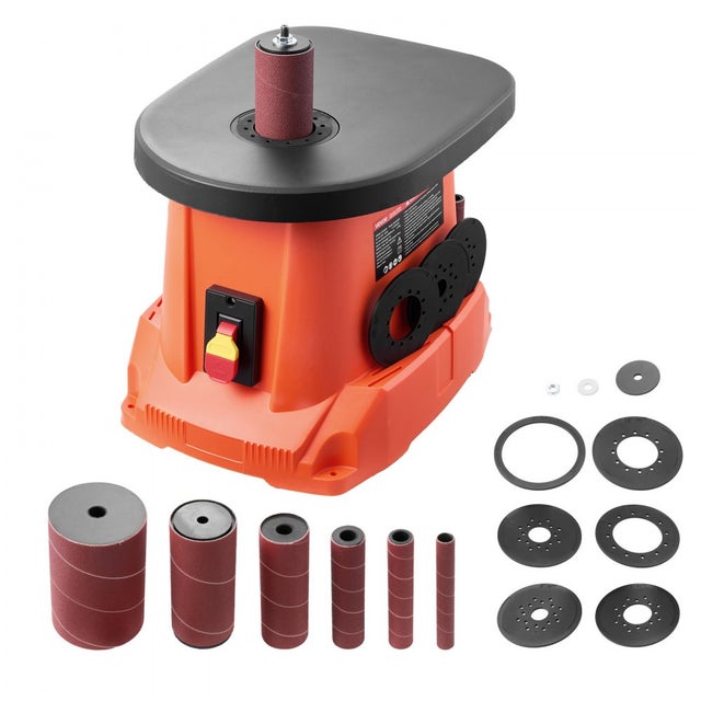 Ponceuse carrousel 2000RPM, 6 manches 12,7–76,2mm, table fonte fer